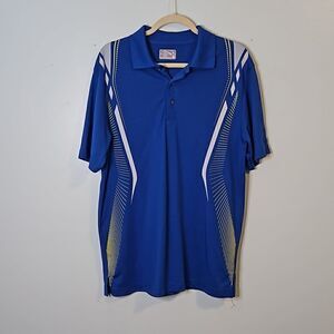 Champions Tour royal blue golf polo. Size L.